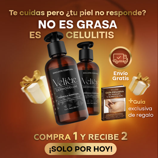 Dermodeluxe Alta Cosmética: Tratamiento para Celulitis, Flacidez, Arrugas y Reafirmante - 250 ML.